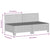 2-Seater Garden Sofa with Cushions Grey Poly Rattan