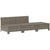 3 Piece Garden Lounge Set with Cushions Grey Poly Rattan
