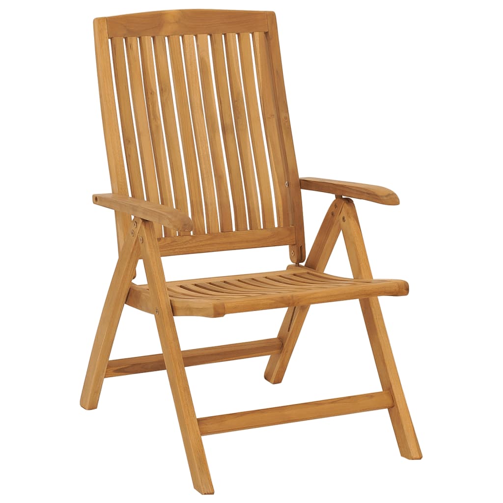 Reclining Garden Chair 2 pcs Solid Wood Teak