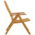 Reclining Garden Chair 2 pcs Solid Wood Teak