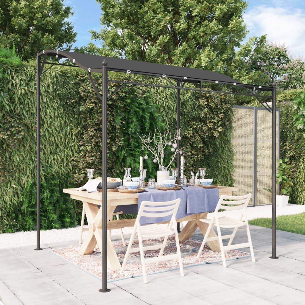 Canopy Anthracite 2x2.3 m 180 g/m² Fabric and Steel