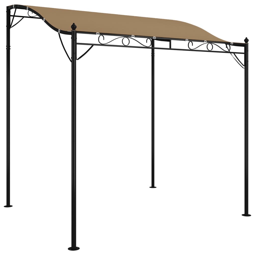 Canopy Taupe 2x2,3 m 180 g/m² Fabric and Steel