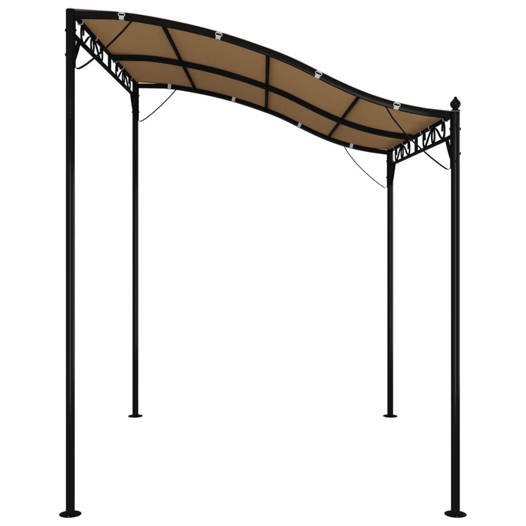 Canopy Taupe 2x2,3 m 180 g/m² Fabric and Steel