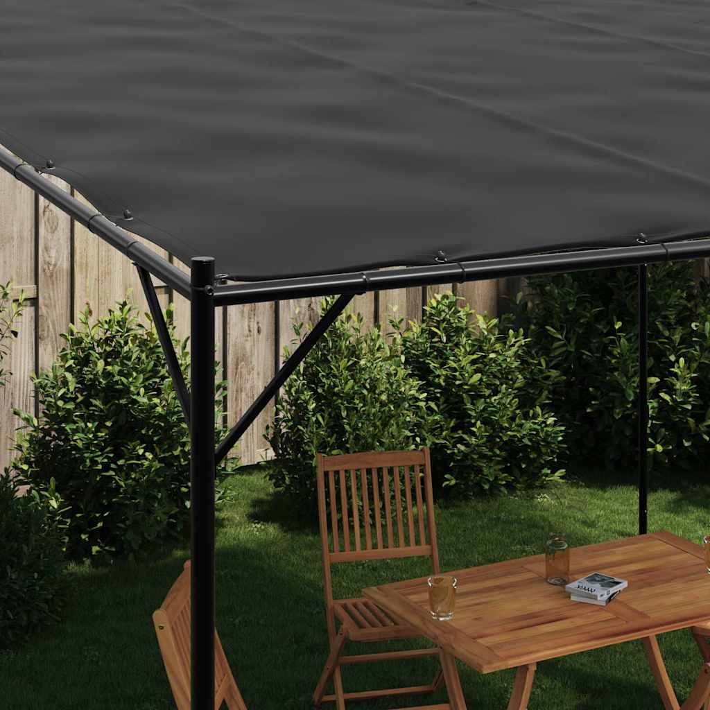 Gazebo Anthracite 4x4 m 180 g/m² Fabric and Steel