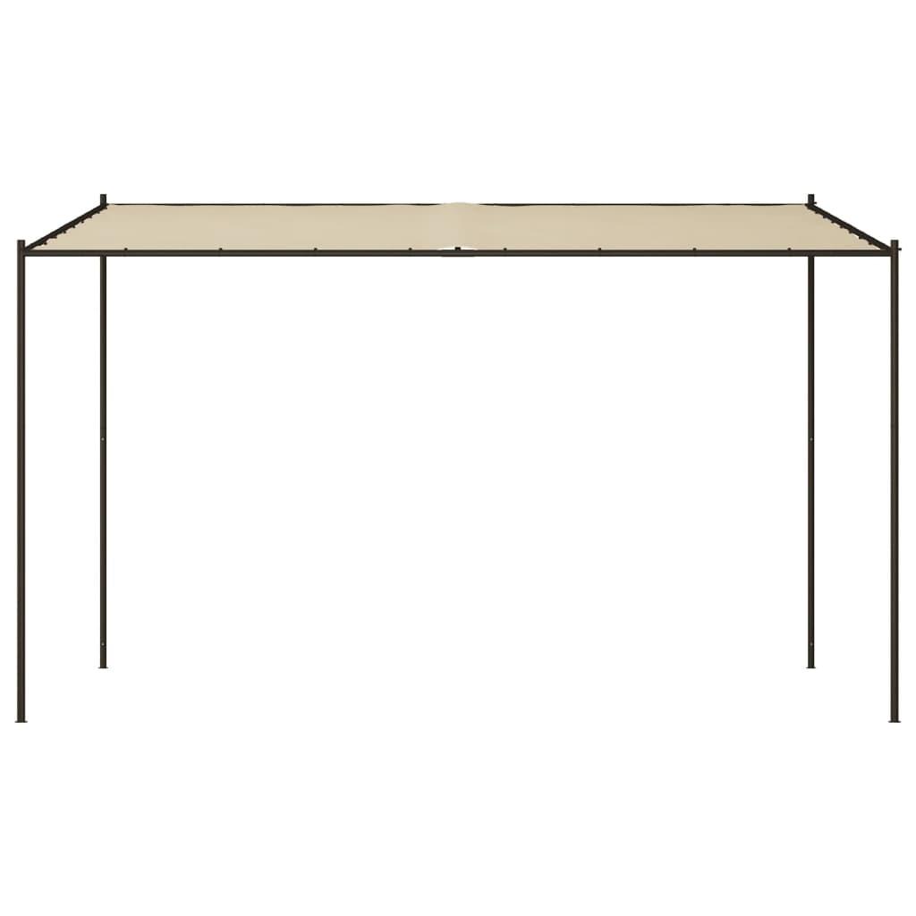 Gazebo Beige 4x4 m 180 g/m² Fabric and Steel