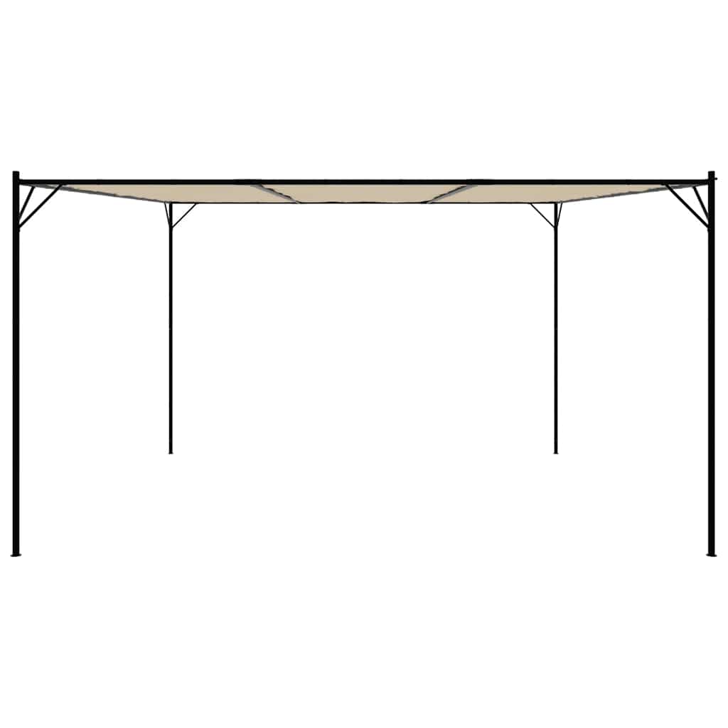 Gazebo Beige 4x4 m 180 g/m² Fabric and Steel