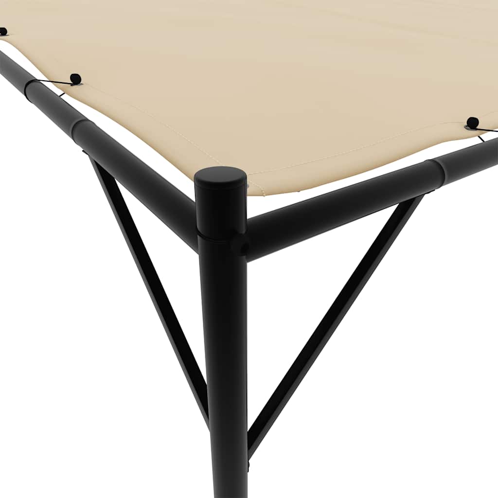 Gazebo Beige 4x4 m 180 g/m² Fabric and Steel