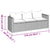 3-Seater Garden Sofa with Cushions Grey Poly Rattan
