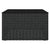 2 Piece Garden Lounge Set with Cushions Black Poly Rattan