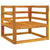 Garden Chair with Light Grey Cushions Solid Wood Acacia