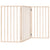 Dog Gate Foldable 3 Panels 150 cm Poplar Wood