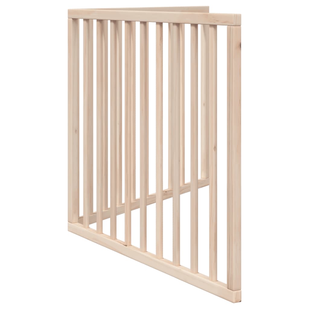 Dog Gate Foldable 2 Panels 160 cm Poplar Wood