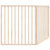 Dog Gate Foldable 2 Panels 160 cm Poplar Wood