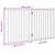 Dog Gate Foldable 2 Panels 160 cm Poplar Wood