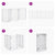 Dog Gate with Door Foldable 6 Panels White 300 cm Poplar Wood