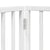 Dog Gate with Door Foldable 6 Panels White 300 cm Poplar Wood