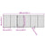 Dog Gate with Door Foldable 6 Panels White 300 cm Poplar Wood