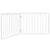 Dog Gate Foldable 2 Panels White 160 cm Poplar Wood