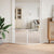 Dog Gate Foldable 2 Panels White 160 cm Poplar Wood