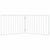 Dog Gate Foldable 2 Panels White 160 cm Poplar Wood