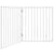 Dog Gate Foldable 2 Panels White 160 cm Poplar Wood