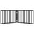 Dog Gate Foldable 2 Panels Black 160 cm Poplar Wood