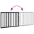 Dog Gate Foldable 2 Panels Black 160 cm Poplar Wood