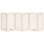 Dog Gate with Door Foldable 6 Panels 300 cm Poplar Wood