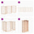 Dog Gate with Door Foldable 6 Panels 300 cm Poplar Wood