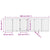 Dog Gate with Door Foldable 6 Panels 300 cm Poplar Wood