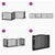 Dog Gate with Door Foldable 4 Panels Black 320 cm Poplar Wood