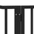 Dog Gate with Door Foldable 4 Panels Black 320 cm Poplar Wood