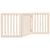 Dog Gate Foldable 3 Panels 150 cm Poplar Wood