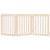 Dog Gate Foldable 3 Panels 150 cm Poplar Wood