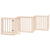 Dog Gate with Door Foldable 6 Panels 300 cm Poplar Wood