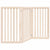 Dog Gate Foldable 3 Panels 150 cm Poplar Wood