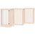 Dog Gate with Door Foldable 6 Panels 300 cm Poplar Wood