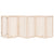 Dog Gate with Door Foldable 6 Panels 300 cm Poplar Wood