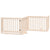Dog Gate with Door Foldable 4 Panels 320 cm Poplar Wood