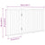 Dog Gate Foldable 3 Panels 150 cm Solid Wood Fir