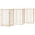 Dog Gate with Door Foldable 6 Panels 300 cm Solid Wood Fir