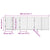 Dog Gate with Door Foldable 6 Panels 300 cm Solid Wood Fir