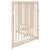 Dog Gate with Door Foldable 4 Panels 320 cm Solid Wood Fir