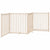 Dog Gate with Door Foldable 4 Panels 320 cm Solid Wood Fir