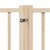 Dog Gate with Door Foldable 4 Panels 320 cm Solid Wood Fir