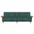 Sofa Bed with Cup Holders Dark Green Velvet