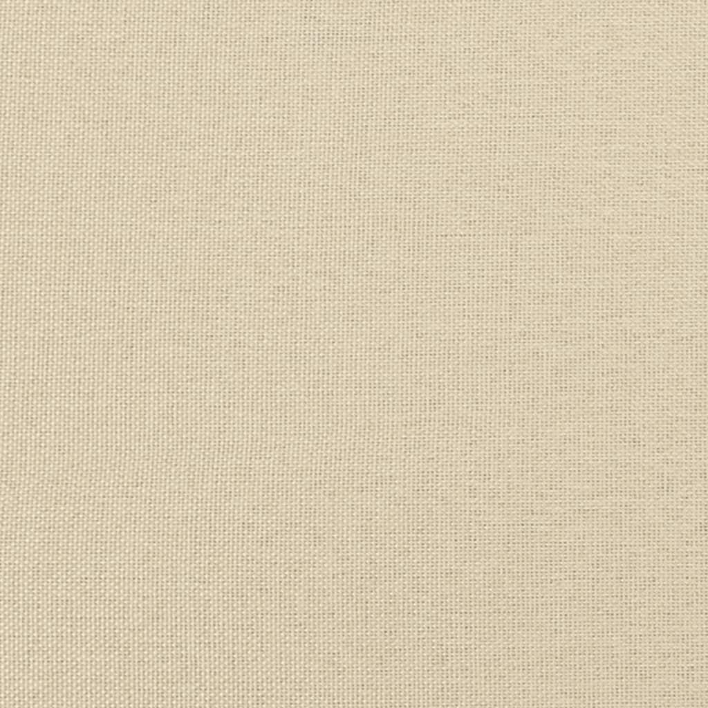 Sofa Bed with Cushions Cream Fabric