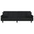 Sofa Bed with Armrests Black Velvet