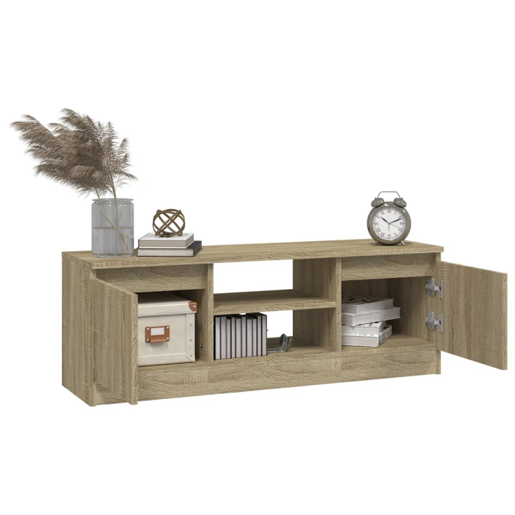 TV Cabinet with Door Sonoma Oak 102x30x36 cm