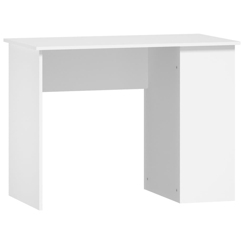 Desk White 100x55x75 cm Engineered Wood